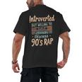 Introverted But Willing To Discuss 90s Rap Men's Back Print T-Shirt Introverted But Willing To Discuss 90s Rap Men's Back Print T-Shirt
