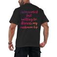 Introverted Willing To Discuss Cashmere Lop Introvert Men's Back Print T-Shirt Introverted Willing To Discuss Cashmere Lop Introvert Men's Back Print T-Shirt