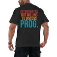 Introverted But Willing To Discuss Prog Rock Music Lover Men's Back Print T-Shirt Introverted But Willing To Discuss Prog Rock Music Lover Men's Back Print T-Shirt