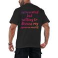 Introverted Willing To Discuss Pyrenean Mastiff Introvert Men's Back Print T-Shirt Introverted Willing To Discuss Pyrenean Mastiff Introvert Men's Back Print T-Shirt