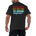 Introverted But Willing To Discuss Sourdough Bread Men's Back Print T-Shirt Introverted But Willing To Discuss Sourdough Bread Men's Back Print T-Shirt