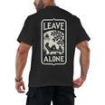 Introvert's Peaceful Solitude Graphic Leave Alone Quiet Men's Back Print T-Shirt