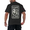 Introvert's Peaceful Solitude Graphic Leave Me Alone Quiet Men's Back Print T-Shirt