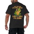 Introverts Thats What Im Doing Just Pretends Men's Back Print T-Shirt Introverts Thats What Im Doing Just Pretends Men's Back Print T-Shirt