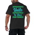 Introverts Unite Introvert Antisocial Sarcasm Anti Social Men's Back Print T-Shirt Introverts Unite Introvert Antisocial Sarcasm Anti Social Men's Back Print T-Shirt