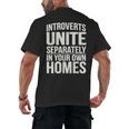Introverts Unite Separately In Your Own Homes Men's Back Print T-Shirt Introverts Unite Separately In Your Own Homes Men's Back Print T-Shirt