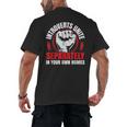 Introverts Unite Separately In Your Own Homes Saying Men's Back Print T-Shirt Introverts Unite Separately In Your Own Homes Saying Men's Back Print T-Shirt