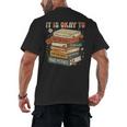 Its Okay Not To Be Okay Mental Health Awareness Floral Books Men's Back Print T-Shirt Its Okay Not To Be Okay Mental Health Awareness Floral Books Men's Back Print T-Shirt