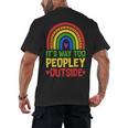 It's Way Too Peopley Outside Anti Social Introvert Men's Back Print T-Shirt It's Way Too Peopley Outside Anti Social Introvert Men's Back Print T-Shirt