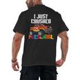 I Just Crushed Preschool Monster Truck Graduation Men's Back Print T-Shirt