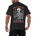 Just A Good Girl Reading Dirty Books Dark Romance Men's Back Print T-Shirt Just A Good Girl Reading Dirty Books Dark Romance Men's Back Print T-Shirt