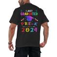 I Just Graduated Pre k Graduation 2024 Pre-Kindergarten Men's Back Print T-Shirt