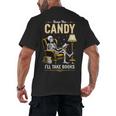 Keep The Candy I'Ll Take Books Halloween Men's Back Print T-Shirt