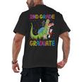 Kids 2nd Grade Graduate Dinosaur Trex 2nd Grade Graduation Men's Back Print T-Shirt