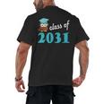 Kids Class Of 2031 Graduation Year T-Shirt Back To School Men's Back Print T-Shirt