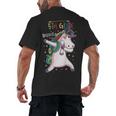 Kids Dabbing Unicorn Graduation 5th Grade Class Of 2019 Men's Back Print T-Shirt