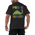 Kids Pre-K Graduate Brontosaurus Dino Pre Kindergarten Graduation Men's Back Print T-Shirt