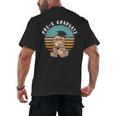 Kids Pre-K Graduate Sloth Cap And Gown Cute Preschool Graduation Men's Back Print T-Shirt