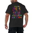 Kids So Long Kindergarten Here I Come Pre-K Graduation Graduate Men's Back Print T-Shirt