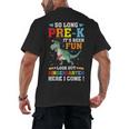 Kids So Long Pre-K Preschool Graduation Kindergarten Here I Come Men's Back Print T-Shirt