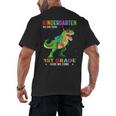 Kindergarten Graduation 1st Here We Come Class 2023 Dinosaur Men's Back Print T-Shirt