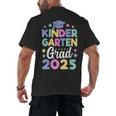 Kindergarten Graduation Kindergarten Grad Kid Girl Boy 2025 Men's Back Print T-Shirt