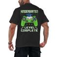 Kindergarten Graduation Level Complete Gamer Class 2024 Kids Men's Back Print T-Shirt