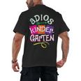 Last Day Of School Adios Kindergarten Graduation Kids Girls Men's Back Print T-Shirt
