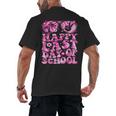 Last Day Of School Teacher Students School Graduation Groovy Men's Back Print T-Shirt