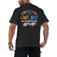 Last Day Of School Year 2025 Preschool Autograph Graduation Men's Back Print T-Shirt