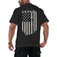 Last First Day Senior 2026 USA Flag Graduation Class Of 2026 Men's Back Print T-Shirt