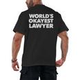 Lawyer Attorney For Law School Graduation Men's Back Print T-Shirt