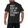 Lawyer Law School Graduation Attorney Men Women Men's Back Print T-Shirt