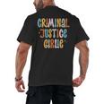 Lawyer True Crime Lover Addict Graduation Apparel Criminal Justice Girlie Major Degree Future Detective Men's Back Print T-Shirt