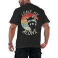 Leave Me Alone Raccoon Lover Introvert Antisocial Shy INTP Men's Back Print T-Shirt Leave Me Alone Raccoon Lover Introvert Antisocial Shy INTP Men's Back Print T-Shirt