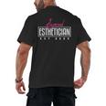 Licensed Esthetician 2023 Graduation Men's Back Print T-Shirt
