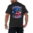 Life Meant To Fished Introvert Sayings Antisocial Quotes Men's Back Print T-Shirt