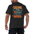 Lifting To Hold More Books Weightlifting Workout Bookish Men's Back Print T-Shirt Lifting To Hold More Books Weightlifting Workout Bookish Men's Back Print T-Shirt