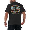 Most Likely To Read Books All Summer Book Lovers Men's Back Print T-Shirt