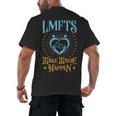 LMFT Graduation Licensed Marriage And Family Therapist LMFT Men's Back Print T-Shirt