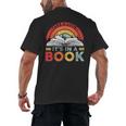 Take A Look It's In A Book Reading Book Vintage Rainbow Men's Back Print T-Shirt