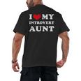 I Love My Introvert Aunt I Heart My Introvert Aunt Men's Back Print T-Shirt I Love My Introvert Aunt I Heart My Introvert Aunt Men's Back Print T-Shirt