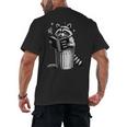 I Love Trashy Book Club Raccoon No Shelf Control Weirdcore Men's Back Print T-Shirt