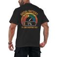 Low Social Battery Introvert Energy Men's Back Print T-Shirt Low Social Battery Introvert Energy Men's Back Print T-Shirt
