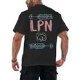 LPN Licensed Practical Nurse Graduation Nursing Nurses Week Men's Back Print T-Shirt