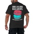 Macaroons Dessert Antisocial Introvert Pastries Food Lover Men's Back Print T-Shirt Macaroons Dessert Antisocial Introvert Pastries Food Lover Men's Back Print T-Shirt