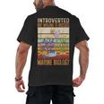 Marine Biology Ocean Introvert Marine Biologist Men's Back Print T-Shirt Marine Biology Ocean Introvert Marine Biologist Men's Back Print T-Shirt