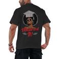 Master Degree Graduation Gifts Black Girl Men's Back Print T-Shirt