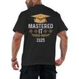 Mastered It 2025 Masters Degree Graduation Graduate Mba Men's Back Print T-Shirt