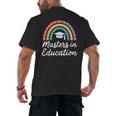 Masters Degree In Education Graduation Matching Graduate Men's Back Print T-Shirt